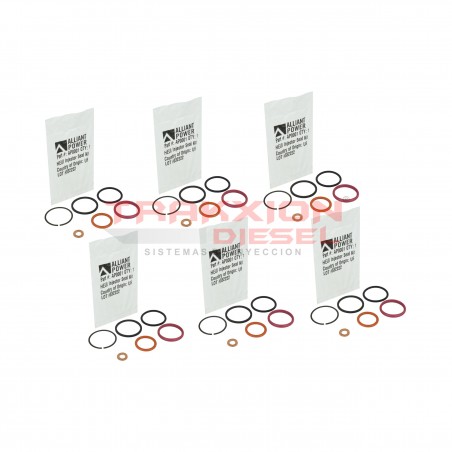 6 Kits de sellos de inyector HEUI 7.3L V8 PowerStroke Ford & DT466E & T444E Navistar AP0001