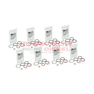 8 Kits de sellos de inyector HEUI 7.3L V8 PowerStroke Ford & DT466E & T444E Navistar AP0001