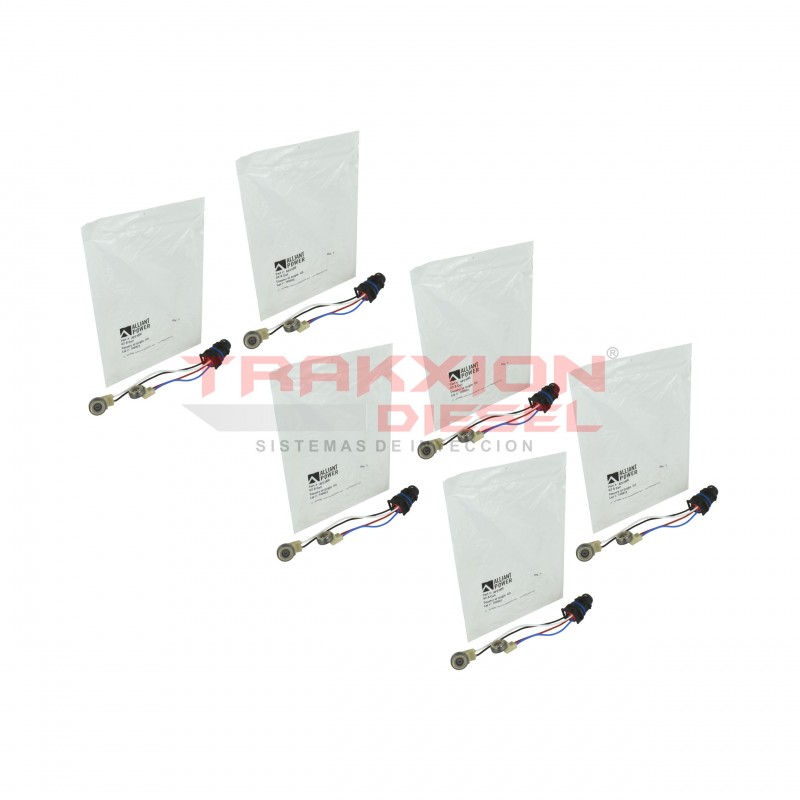 6 piezas de Bobinas / Solenoides de inyector Diesel G2.8 6.0L V8 PowerStroke Super Duty Ford AP21000