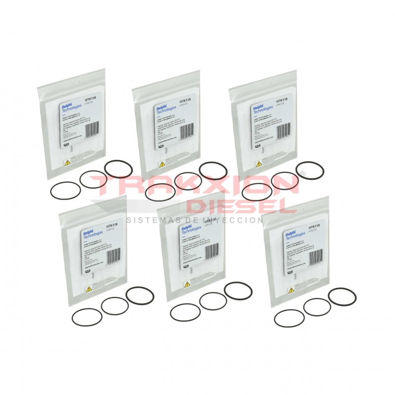 6 Kits de ligas externas de inyector DDEC III IV S60 Detroit Diesel RTF26210 MCB26210 HTK119