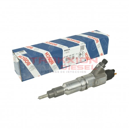 Inyector Diesel Bosch 0445120157, 504255185 para Cargador, Cosechadora, Tractor T8, T9, Cursor 9, Case, New Holland