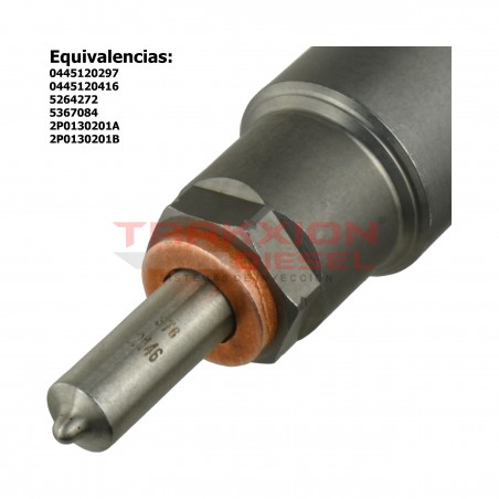 Inyector Diesel Bosch 0445120297 para Aumark Foton, HFC Camión JAC, Delivery Volkswagen, 3.8 ISF Cummins 5264272, 2P0130201A