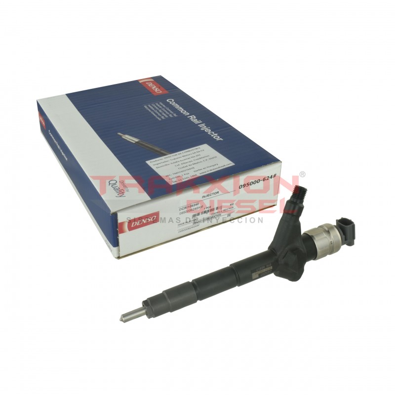 Inyector Diesel para 2.5 YD25 NP300, Cabstar, Nissan, Denso DCRI106240, 095000-6240, 16600-VM00D, 16600-MB40E