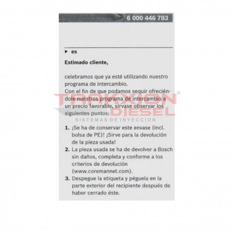 Inyector Diesel Bosch 0445110657 para T4, T5, New Holland, F5BFL413, F5GFL413, Case, John Deere, 5801790338, ER5801790338