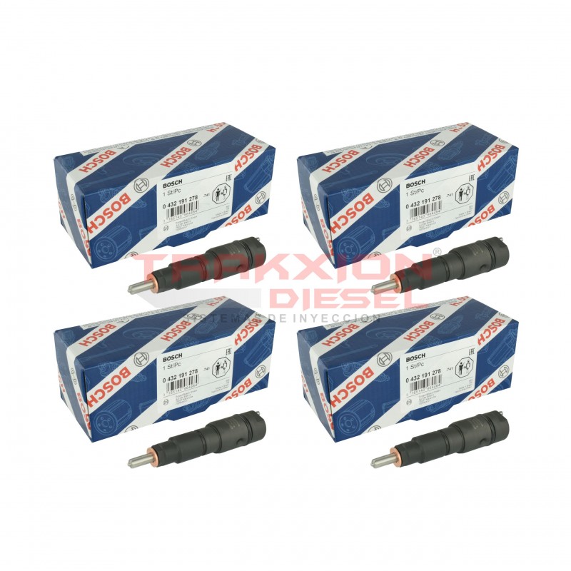 Juego de 4 Inyectores Diesel nuevos genuinos Bosch para M2 Business Class Freightliner, OM904 Boxer Mercedes Benz, 0432191278 Juego de 4 Inyectores Diesel nuevos genuinos Bosch para M2 Business Class Freightliner, OM904 Boxer Mercedes Benz, 0432191278