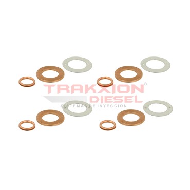 4 Juegos kits de arandelas (gaskets) de inyector Diesel para 2.5 H100 Hyundai