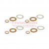 4 Juegos kits de arandelas (gaskets) de inyector Diesel para 2.5 H100 Hyundai