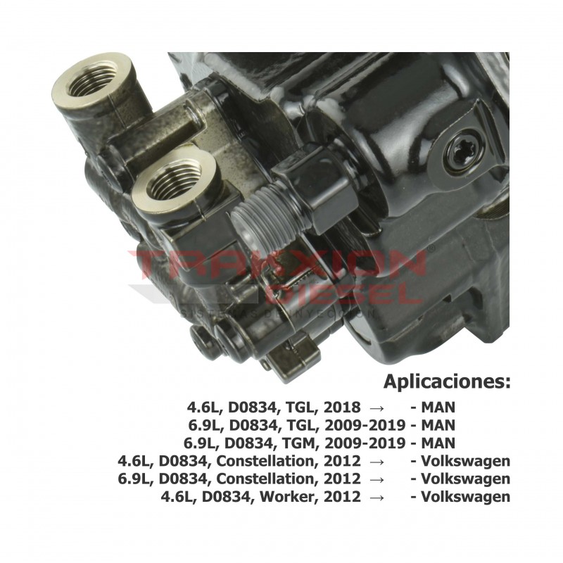 Bomba de alta presión de inyección Diesel para Constellation y Worker, D0834 y D0836, VW, 07W130759A, 07W130759C, 0445020207