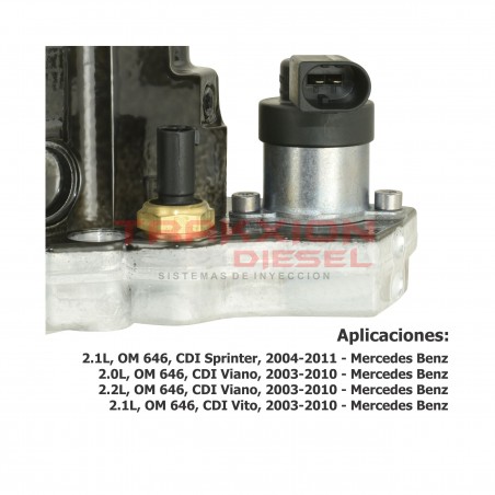 Bomba de inyección de alta presión Diesel Bosch para Sprinter, Viano, Vito, OM 646, 647 Mercedes Benz, 0445010143, 0445010346