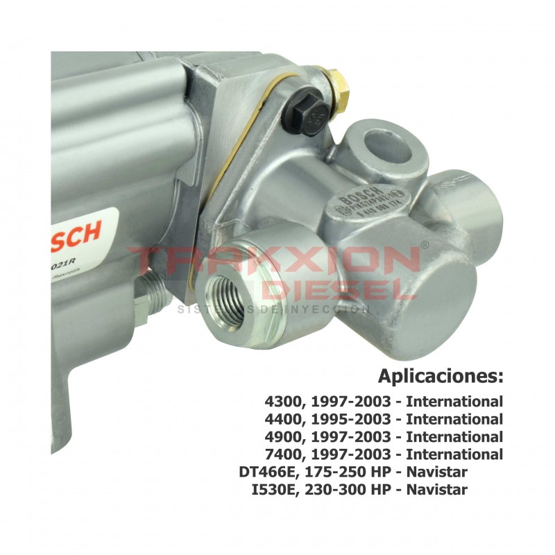 Bomba de alta presión de aceite Bosch para DT466 Navistar, 175-230 HP, 1994-2003, R98620021R, R98620021X, 5010068R91, AP63627