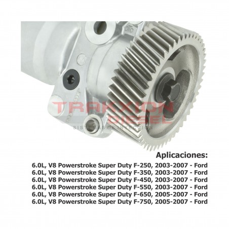 Bomba de alta presión de aceite Reman para 6.0 V8, F-250, F-350, F-450, F-550 PowerStroke Diesel Ford, R98620032X, 2003-2004