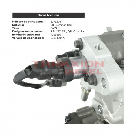 Bomba de inyección de alta presión Diesel CAPS II para T300 Kenworth, Cummins 8.3, 4954200, 4954200NX, 4954200RX, 5594765