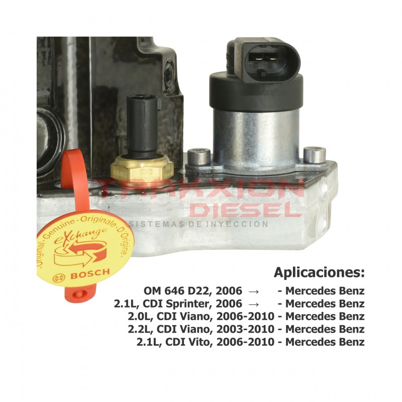 Bomba de inyección de alta presión Diesel CP3 Bosch para Sprinter, Viano, Vito, OM646 Mercedes Benz, A6480700201 A64807002010080