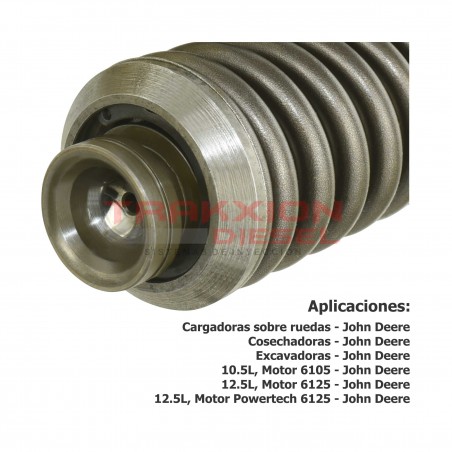 Inyector Diesel Delphi para John Deere, 6105 & 6125, Excavadora, Cargador, Tractor, Cosechadora, Combinada, SE501956