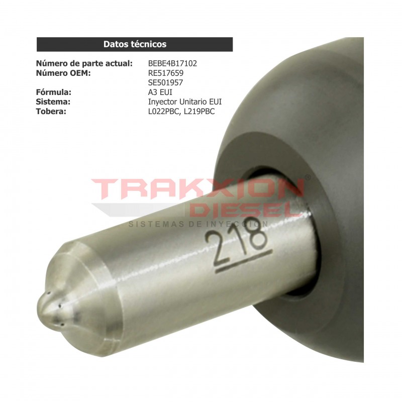 Inyector bomba Diesel A3 EUI Delphi para John Deere, 10.5 6105 y 12.5 6125, PowerTech, RE505207, RE508490, RE517659, RE517662