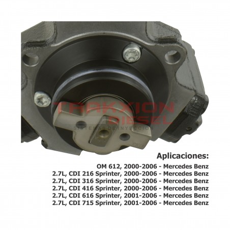 Bomba de alta presión Diesel para Sprinter OM612, 2000-2006, MB, 0445010275, 0986437016, 0986437106, A6120700101, R5142257AA
