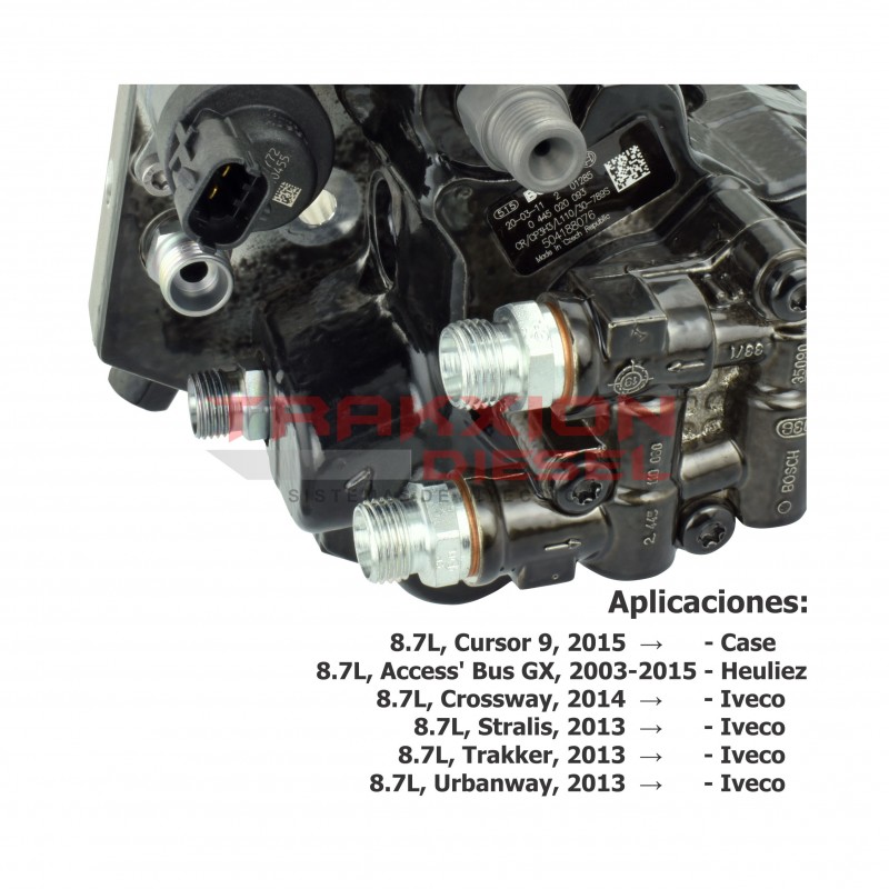 Bomba de inyección de alta presión Diesel Bosch para T8 y T9 Tractor, Segadora, Cursor 9, New Holland, Case, 5041880760R