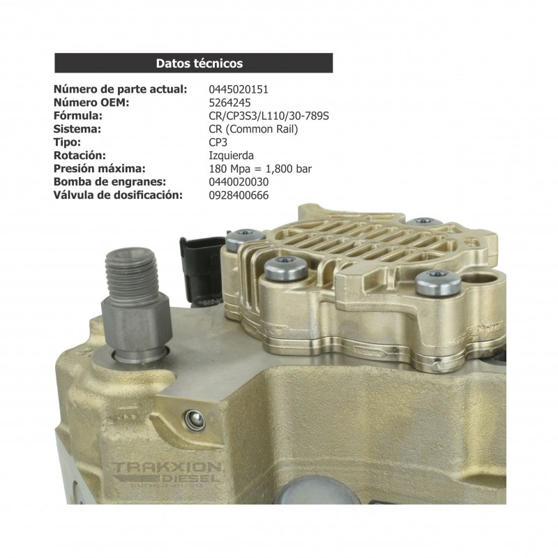 Bomba Diesel CP3 para Cummins ISB y QSB, 3954343, 3958073, 3965090, 3964407, 4941065, 4994559, 5264245, 5264245NX, 5264245RX