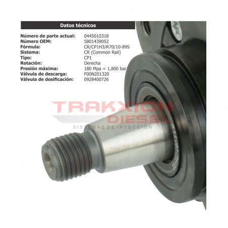 Bomba de alta presión de inyección Diesel Bosch para 2.3 Ducato Multijet Fiat, 0445010181, 0445010137, 0986437085, 500061246