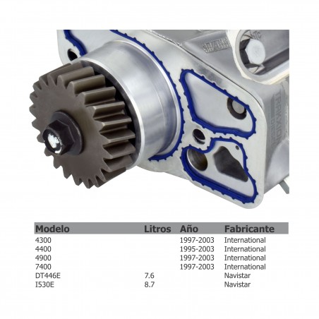 Bomba de alta presión de aceite para DT466E, I530E, DT530, HT530, 300-330 HP, Navistar, International