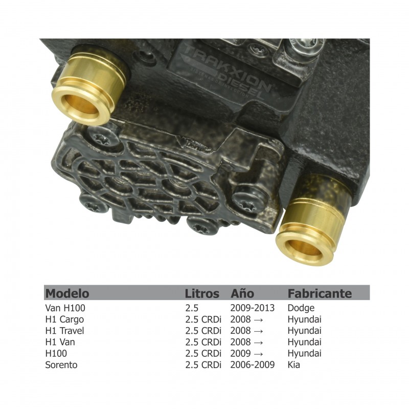 Bomba de inyección de alta presión Diesel Bosch CP1 para H-1, H1, H100, 2.5 CRDi, D4CB, Hyundai, 08-21, 0445010207, 0445010333