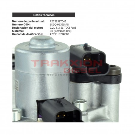 Bomba de inyección de alta presión Diesel Continental para Ranger 3.2 TDCi Puma Duratorq Ford, Flecha Cónica, A2C59517043