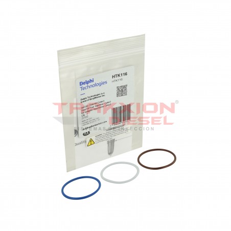 Kit de ligas, sellos, o´rings exteriores Delphi HTK116 de inyector Diesel para M11, N14 Celect Cummins