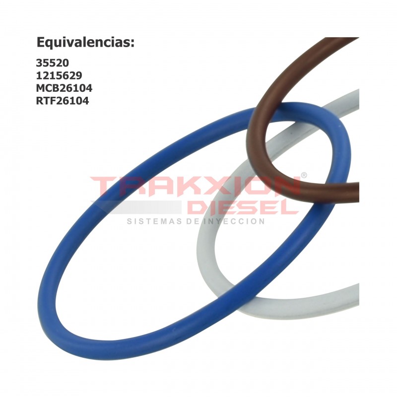 Kit de ligas, sellos, o´rings exteriores Delphi HTK116 de inyector Diesel para M11, N14 Celect Cummins