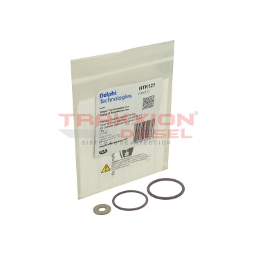 Kit de ligas externas y arandela de tobera de inyector FE4E00001 Delphi para Detroit Diesel, S60 DDEC VI, HTK121, 23537123