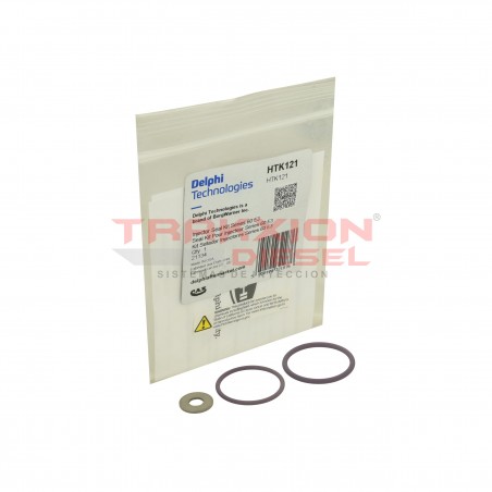 Kit de ligas externas y arandela de tobera de inyector FE4E00001 Delphi para Detroit Diesel, S60 DDEC VI, HTK121, 23537123