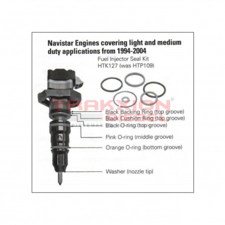 Kit de ligas externas Delphi de inyector Diesel HEUI BI, BN, BJ para DT466E, I530, Navistar, International, HTK127, AP0001