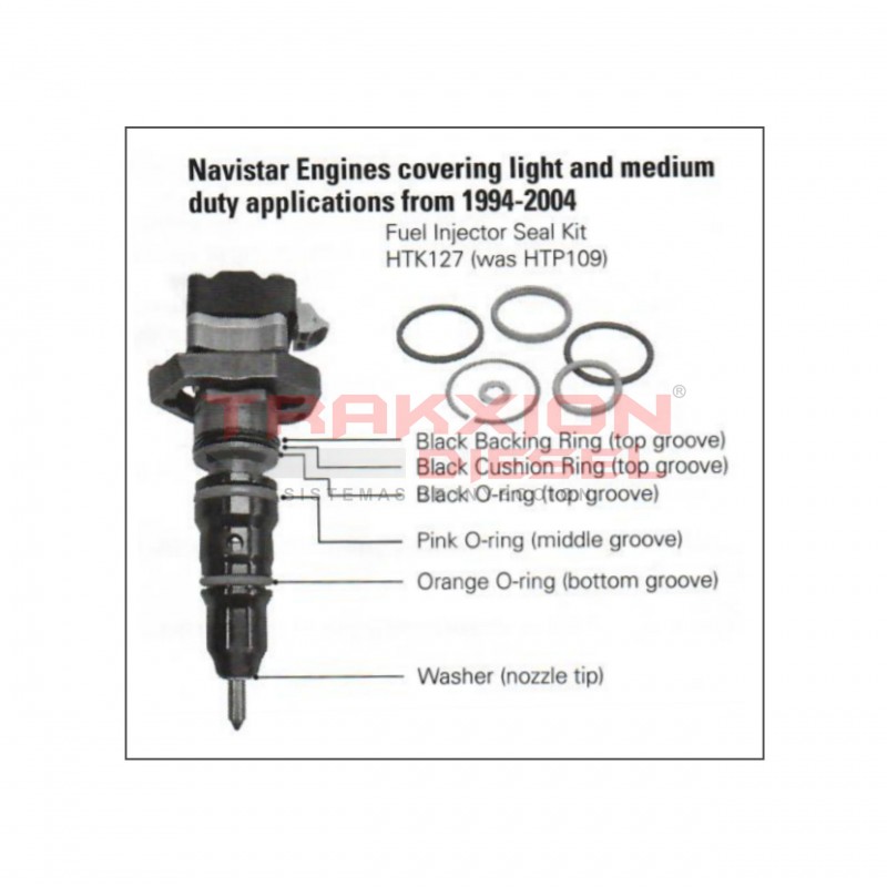 Kit de ligas externas Delphi de inyector Diesel para 7.3, V8, F-250, F-350, F-450, F-550, PowerStroke, Ford, HTK127, AP0001