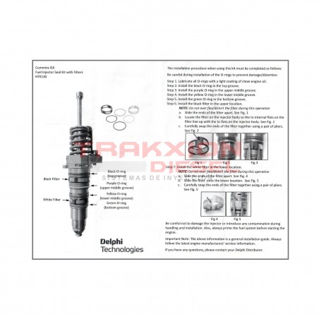 KIT DE LIGAS EXTERNAS (CON CEDAZOS), P/INY 15.0L ISX CUMMINS, EQUIV. 4025063