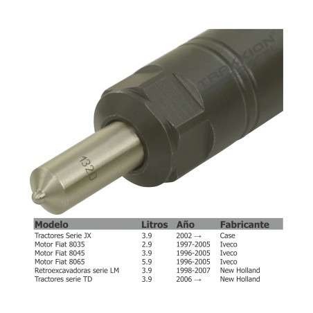 Inyector Diesel Bosch para Case y New Holland, 0432291505, 0432291509, KBEL81S94, KBEL83S35, 500307714, 99469340, 99485539