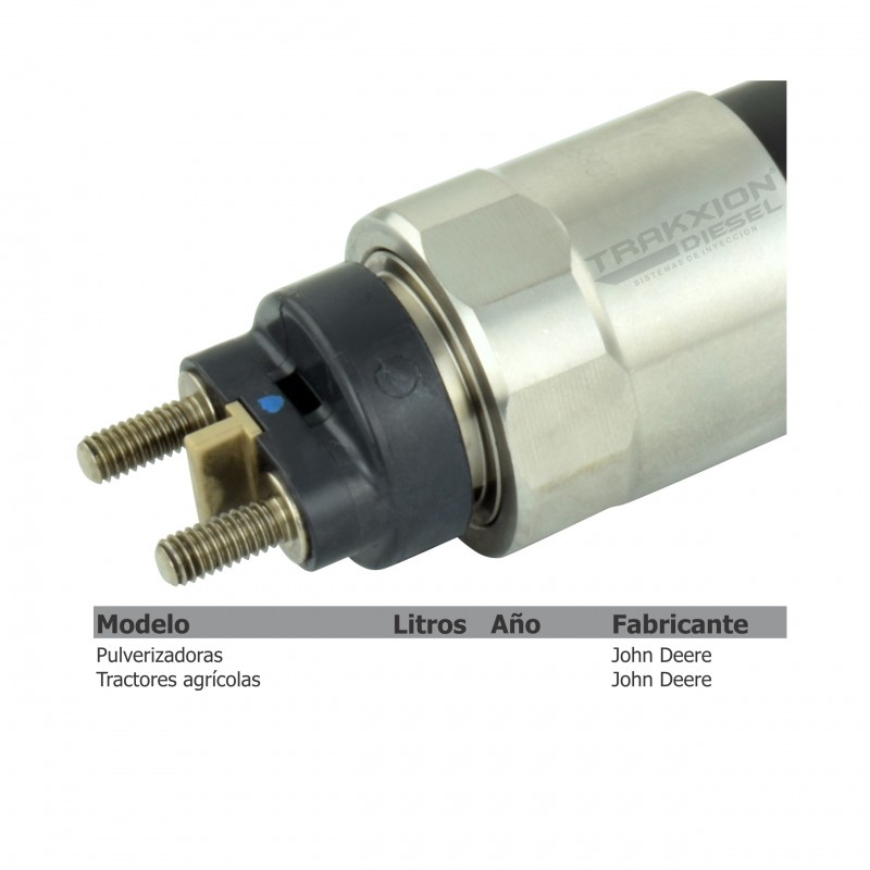 Inyector Diesel Denso para Cargador de ruedas, Cortadora apiladora, Cosechadora, Combinada, John Deere, 095000-5050, SE501930