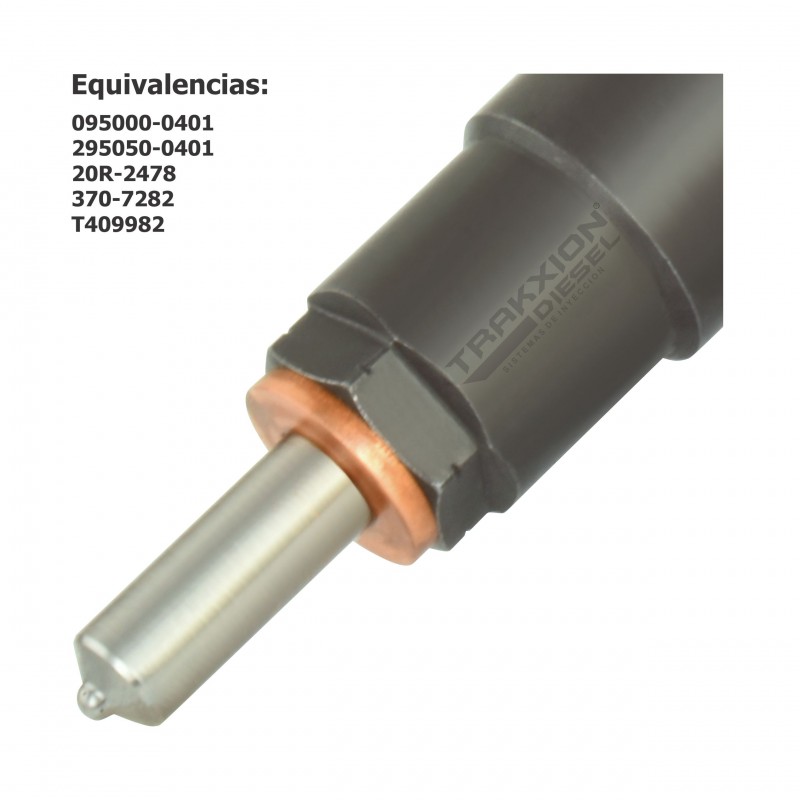 Inyector Diesel Denso para C6.6 Caterpillar, 20R2478, 20R-2478, 3707282, 370-7282, 6102300, 610-2300, 095000-040#, 095000-0401