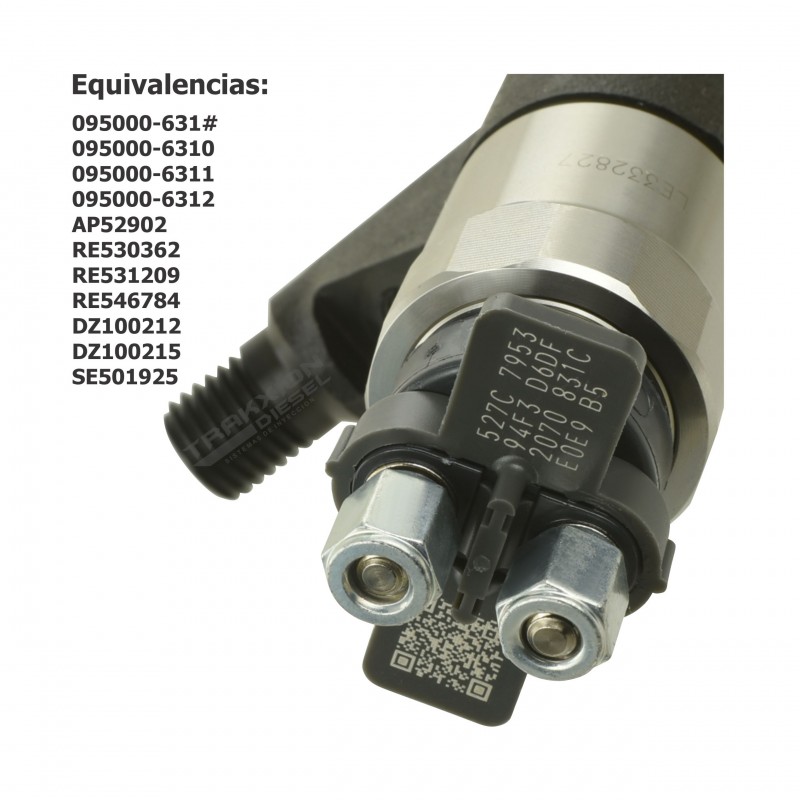 Inyector Diesel Denso para Cargador de Ruedas, Tractor Bulldozer, Retroexcavadora, Cosechadora Combinada, John Deere, SE501925