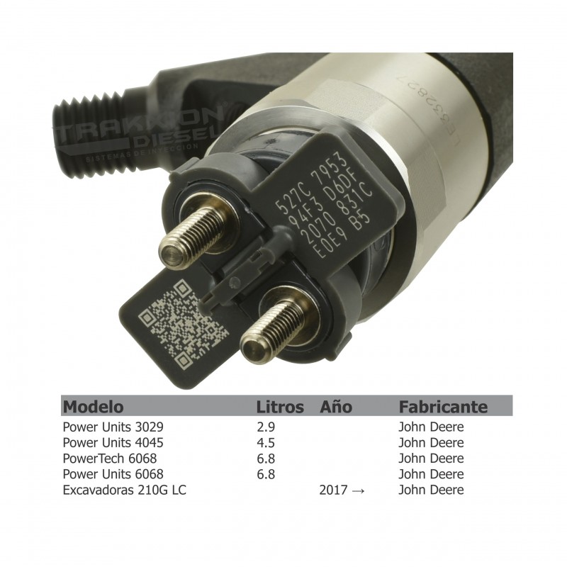 Inyector Diesel Denso para John Deere 4.5L y 6.8L, DZ100212, DZ100215, RE530362, RE531209, RE541425, RE546784, SE501925