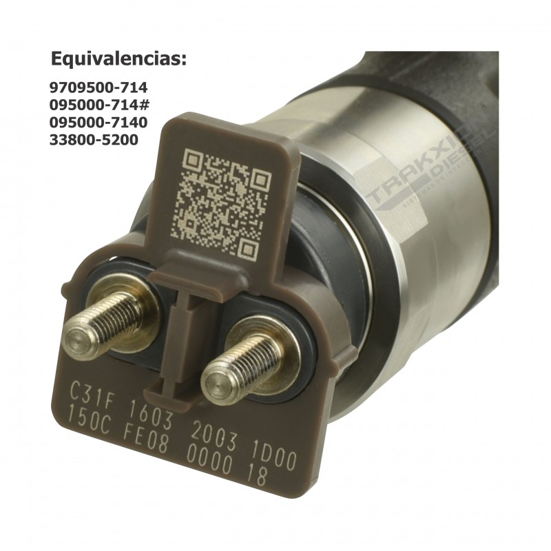 Inyector Diesel Denso para Camión HD78 Hyundai, 095000-7140, 33800-52000