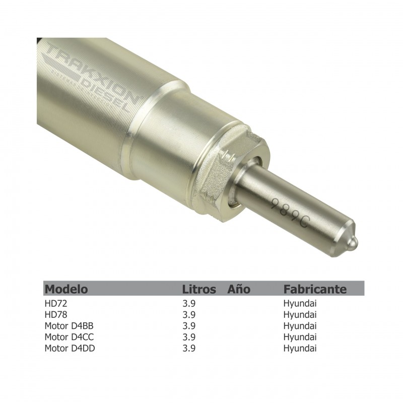 Inyector Diesel Denso para Camión HD78 Hyundai, 095000-7140, 33800-52000