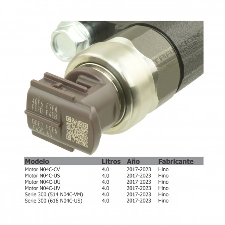 Inyector Diesel Denso para Hino 300, N04C-VC, N04C-UV, N04C-UU, 295050-076#, 295050-0760, 9729505-0760, 23670-E9260, 23670-E0380