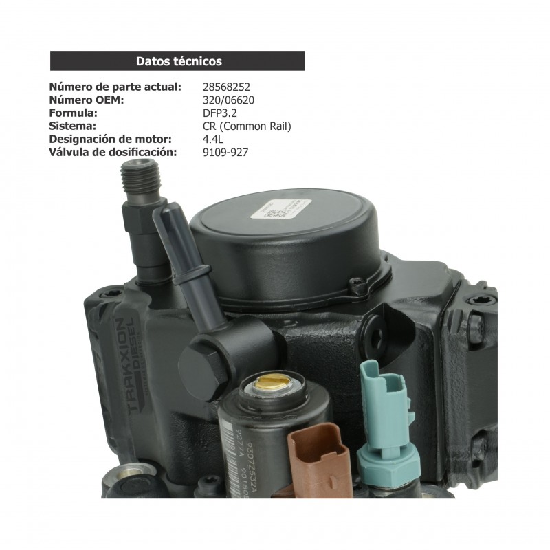 Bomba de inyección Diesel Delphi DFP3.2 para 4.4L 444 Tier 3, Cargador, Excavadora, Rodillo Economax, JCB, 320/06620