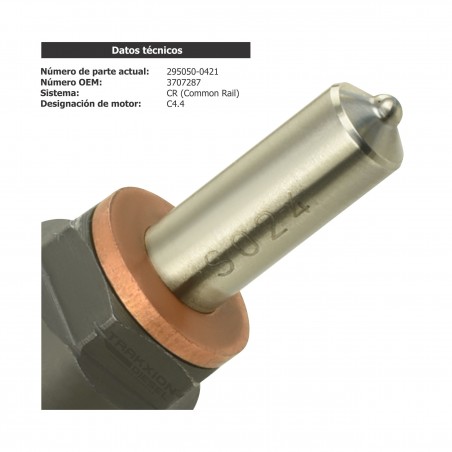 Inyector Diesel para Excavadora 312 y 314, Retroexcavadora 416 a 444, Tractor Bulldozer D3, D4, D5, C4.4 Caterpillar, 370-7287