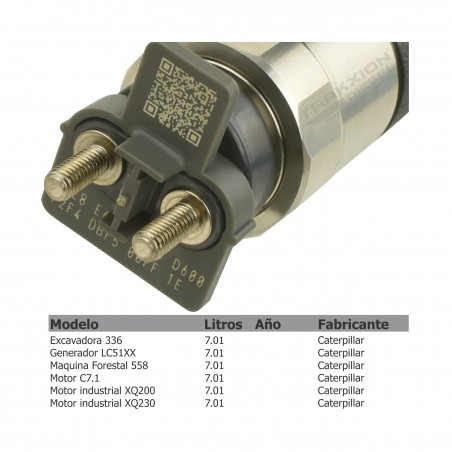 Inyector Diesel Denso para C7.1 XQP200, LC51XX, Excavadora 336, Caterpillar, 295050-0361, 3707281, 370-7281