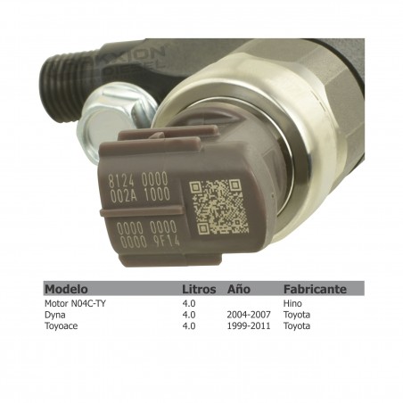 Inyector Diesel Denso para Hino 300, motor N04C-TF, N04C-TQ, 95000-532, 095000-5320, 095000-5321, 23670-E0140