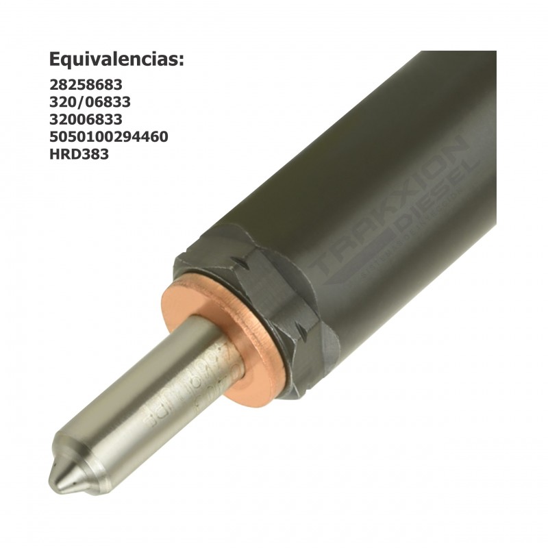 Inyector Diesel Delphi para Excavadora JS200, JS210, JS220, 4.8 T3 Ecomax, JCB, 28258683, HRD383, 32006833, 320-06833, 320/06833