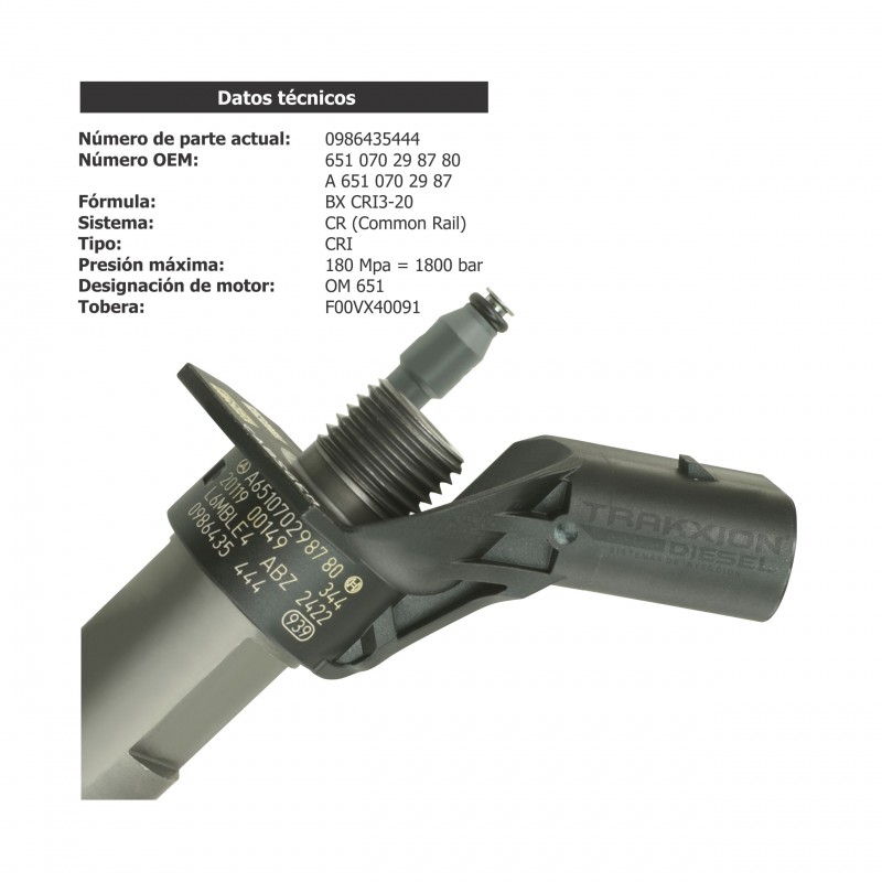 Inyector Diesel piezo para Sprinter OM651, Mercedes Benz, 09-16, A6510702987, A65107029870080, A65107029878, A651070298780