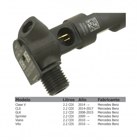 Inyector Diesel Delphi para Viano, Vito, Sprinter, OM651 D22, Mercedes Benz, 2009-2018, A6510704987, A651070498780, A6510700587