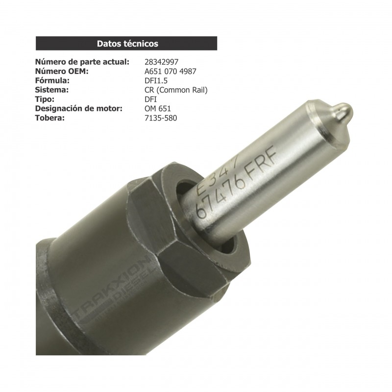 Inyector Diesel Delphi para Viano, Vito, Sprinter, OM651 D22, Mercedes Benz, 2009-2018, A6510704987, A651070498780, A6510700587