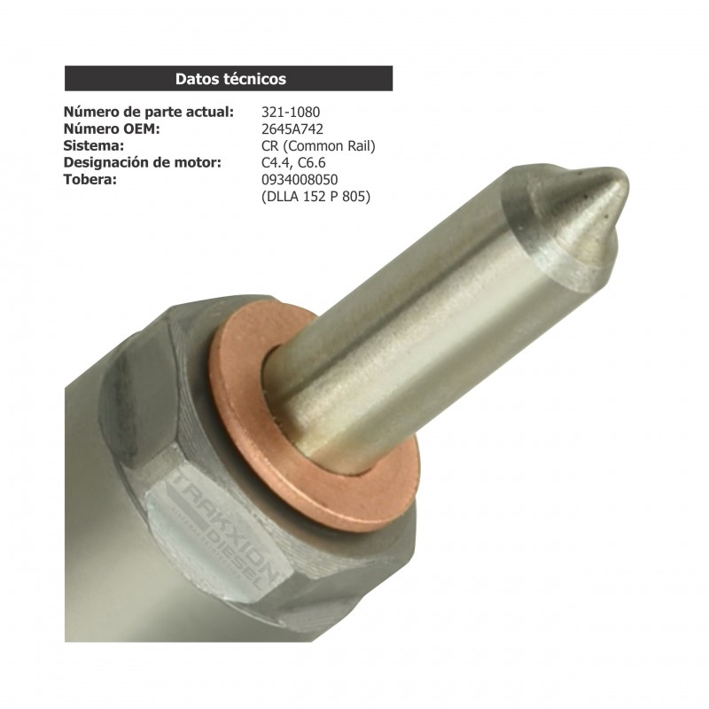 Inyector Diesel para C6.6 Caterpillar, Perkins, 10R-7667, 293-9580, 321-1080, 10R7667, 2939580, 3211080, 2645A708, 2645A742